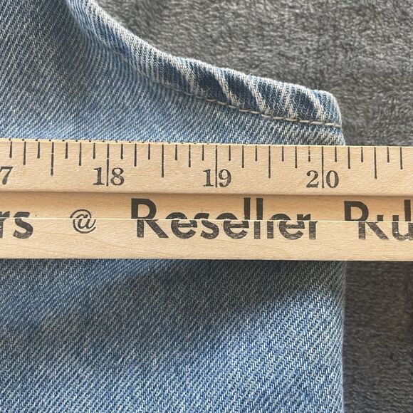 We the Free Free People Denim Overalls Womens Medium Blue High Roller Jumpsuit - Picture 11 of 12